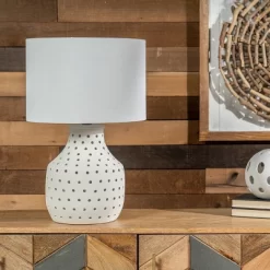 NuLOOM 24-inch Coastal Open Circles Ceramic Table Lamp -Lighting Specialty Shop GUEST 00d0b82d 4fad 47f4 8e85 15e283c19e01