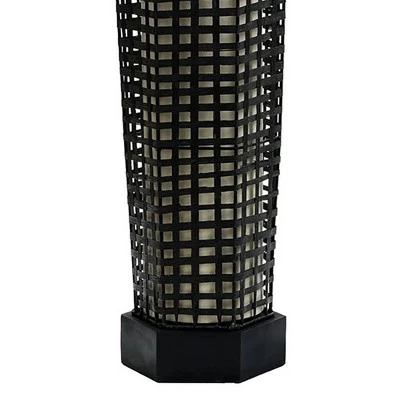 Woven Floor Lamp Black - StyleCraft 2 Woven Floor Lamp Black - StyleCraft - Image 2
