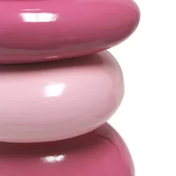 17.25" Contemporary Ceramic Stacking Stones Table Desk Lamp Pink - Creekwood Home -Lighting Specialty Shop GUEST 044f4e34 1b72 48ae 8477 26aed0413d34