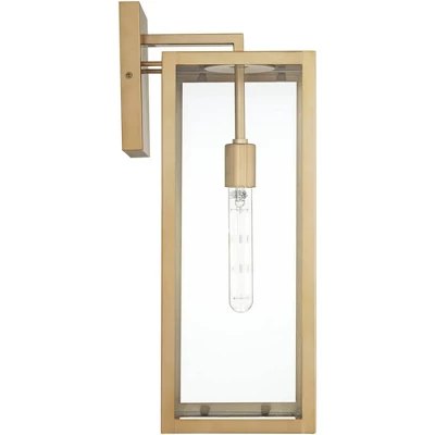 John Timberland Titan Modern Outdoor Wall Light Fixture Soft Gold 20 1/4" Clear Glass For Post Exterior Barn Deck House Porch Yard Posts Patio Home 6 John Timberland Titan Modern Outdoor Wall Light Fixture Soft Gold 20 1/4" Clear Glass For Post Exterior Barn Deck House Porch Yard Posts Patio Home - Image 6