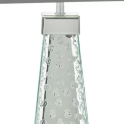 Contemporary Glass Mirrored Table Lamp Silver - Olivia & May -Lighting Specialty Shop GUEST 0651adcd e426 46ab 96c0 cd539729208c