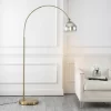 71" Nora Coastal Vintage Iron LED Floor Lamp (Includes LED Light Bulb) - JONATHAN Y