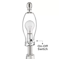 360 Lighting Modern Accent Table Lamps 21.75" High Set Of 2 With USB Charging Port Clear Glass Blue Drum Shade For Living Room Desk Bedroom Office 11 360 Lighting Modern Accent Table Lamps 21.75" High Set Of 2 With USB Charging Port Clear Glass Blue Drum Shade For Living Room Desk Bedroom Office -Lighting Specialty Shop GUEST 093df5a9 e97f 409d 978e 226ef9924a00