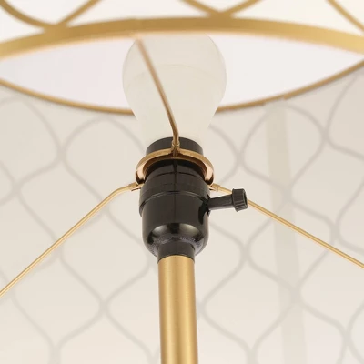 65" Novogratz X Globe Kinsley Matte Brass Floor Lamp - Globe Electric 4 65" Novogratz X Globe Kinsley Matte Brass Floor Lamp - Globe Electric - Image 4
