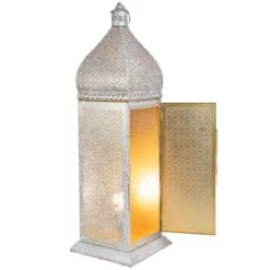 Northlight 30.5" White And Gold Moroccan Style Lantern Floor Lamp 4 Northlight 30.5" White And Gold Moroccan Style Lantern Floor Lamp -Lighting Specialty Shop GUEST 0cb42706 d3a3 43af 9792 92a2cebb2f36