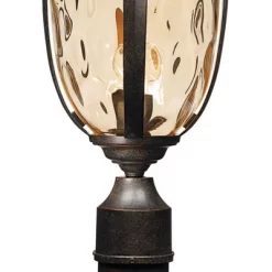 John Timberland Outdoor Post Light Fixture LED Veranda Bronze 37" Clear Hammered Glass For Exterior House Porch Patio Garden Yard -Lighting Specialty Shop GUEST 0d5e9b78 0b46 481a b7a3 72c8fe2e8aa8