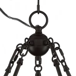 Possini Euro Design Bellis Bronze Wagon Wheel Pendant Chandelier 25" Wide Modern Clear Glass 5-Light Fixture For Dining Room House Kitchen Island Home -Lighting Specialty Shop GUEST 0dd5e510 a8cf 4e1b 8ad0 b1cb4d81965b