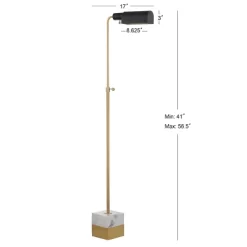 56.5" Iva Adjustable Library Floor Lamp Gold (Includes LED Light Bulb) -JONATHAN Y 5 56.5" Iva Adjustable Library Floor Lamp Gold (Includes LED Light Bulb) -JONATHAN Y -Lighting Specialty Shop GUEST 0f49620c bf49 47e6 93f8 1b2cbb406e8c