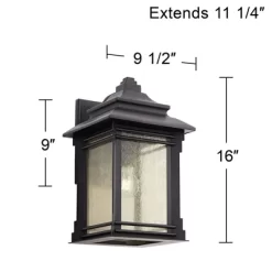 Franklin Iron Works Hickory Point Rustic Farmhouse Outdoor Wall Light Fixture Walnut Bronze 16" Frosted Cream Glass For Post Exterior Barn Deck House 13 Franklin Iron Works Hickory Point Rustic Farmhouse Outdoor Wall Light Fixture Walnut Bronze 16" Frosted Cream Glass For Post Exterior Barn Deck House -Lighting Specialty Shop GUEST 0f6e61fb 06e9 46ee bb6f 9551f5dffd26