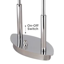 Possini Euro Design Charles Street Modern Desk Lamp 23" High Chrome Satin Nickel Frosted Slump Glass Shade For Bedroom Living Room Bedside Nightstand 11 Possini Euro Design Charles Street Modern Desk Lamp 23" High Chrome Satin Nickel Frosted Slump Glass Shade For Bedroom Living Room Bedside Nightstand -Lighting Specialty Shop GUEST 10dff3e6 babf 4595 a29a 0f9e4c77d985