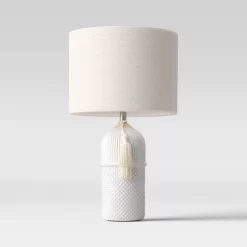 Large Assembled Ceramic Table Lamp White - Threshold™ 12 Large Assembled Ceramic Table Lamp White - Threshold™ -Lighting Specialty Shop GUEST 110180f4 8e56 42b0 95f4 39a5d92c8373