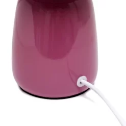 10.04" Traditional Ceramic Thimble Base Bedside Table Desk Lamp With Matching Fabric Shade Mauve - Simple Designs 12 10.04" Traditional Ceramic Thimble Base Bedside Table Desk Lamp With Matching Fabric Shade Mauve - Simple Designs -Lighting Specialty Shop GUEST 114f50a4 6100 4605 b74a 4dfa6feebdbb