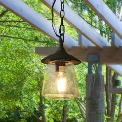 9.5" Metal/Glass Outdoor Pendant Light Black - LNC 15 9.5" Metal/Glass Outdoor Pendant Light Black - LNC -Lighting Specialty Shop GUEST 11a90828 b8e4 46ca ac0c 6f6b8b378a59