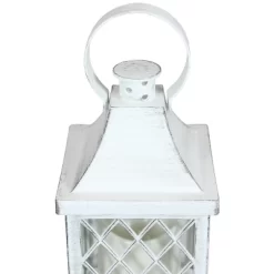 Sunnydaze Decor Sunnydaze 10" Ligonier White Traditional Style Plastic And Glass Battery Operated Indoor LED Candle Lantern 4pk -Lighting Specialty Shop GUEST 12d17942 9ca3 46be a773 d684fc40defd
