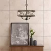 (16" X 16") 3 Light Metal Round Modica Chandelier Ivory - Cal Lighting