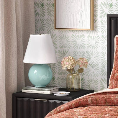 Round Table Lamp With Tapered Shade Blue - Threshold™ 2 Round Table Lamp With Tapered Shade Blue - Threshold™ - Image 2