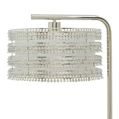 61.5" Quigley Silver Drum Shade Floor Lamp - River Of Goods 8 61.5" Quigley Silver Drum Shade Floor Lamp - River Of Goods - Image 8