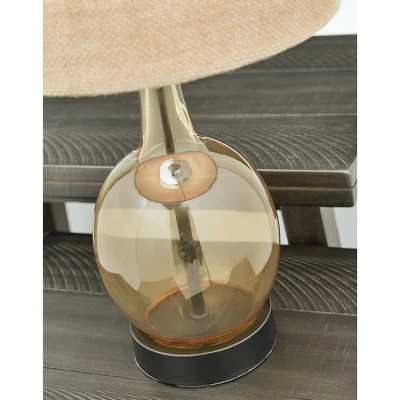 Arlomore Amber Glass Table Lamp - Signature Design By Ashley 2 Arlomore Amber Glass Table Lamp - Signature Design By Ashley - Image 2