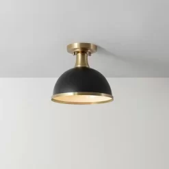 1-Light Beckett Semi-Flush Mount Pendant Brass/Matte Black - Globe Electric -Lighting Specialty Shop GUEST 1b44f531 cef9 4640 828f 919277120b2b
