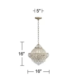 Vienna Full Spectrum Wallingford Antique Brass Chandelier 16" Wide French Crystal Glass 6-Light Fixture For Dining Room House Kitchen Island Entryway 12 Vienna Full Spectrum Wallingford Antique Brass Chandelier 16" Wide French Crystal Glass 6-Light Fixture For Dining Room House Kitchen Island Entryway -Lighting Specialty Shop GUEST 1bb51c1b 6aba 491d a01e 1ddb3f1a6e60