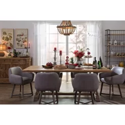 Wood/Metal Framed Chandelier With Wood Bead Draping Cream - Storied Home -Lighting Specialty Shop GUEST 1e3e27ad b75c 4791 aba3 110ca6741adb