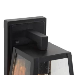 10" Metal/Glass Cone Outdoor Wall Lamp Black - LNC -Lighting Specialty Shop GUEST 20199d2f 5a2e 4c86 a480 7f467764e738