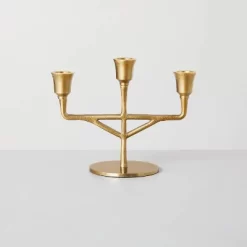 Antiqued Metal Taper Candelabra Brass Finish - Hearth & Hand™ With Magnolia -Lighting Specialty Shop GUEST 2054f4fa 777a 4318 b48d 70582e1018fb