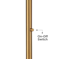 Possini Euro Design Cecil Modern Industrial Torchiere Floor Lamp 71" Tall Warm Gold Metal Opal Glass Shade For Living Room Bedroom Office House Home -Lighting Specialty Shop GUEST 2100fd6a c1d6 4ec4 9612 1bcb9d6d4620