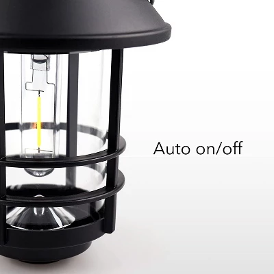 Dartwood Solar Wall Lanterns - Outdoor Mounted Wall Lanterns For Your Yard, Patio, Or Walkway (4 Pack, Black) 5 Dartwood Solar Wall Lanterns - Outdoor Mounted Wall Lanterns For Your Yard, Patio, Or Walkway (4 Pack, Black) - Image 5