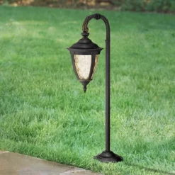 John Timberland Bellagio 26 1/2" High Black Down-Arm Landscape LED Path Light