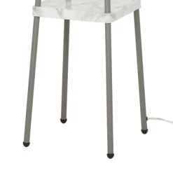 58" Metal Floor Lamp With Shelves Gray - Cresswell Lighting 7 58" Metal Floor Lamp With Shelves Gray - Cresswell Lighting -Lighting Specialty Shop GUEST 23a172f3 9d01 4d7b adda 97eaad8dea83