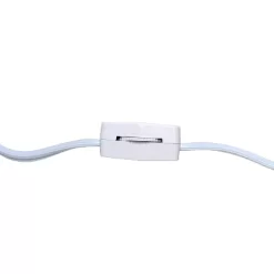 20.08" Traditional Ceramic Texture Imprint Winding Table Desk Lamp With Matching Fabric Shade Brown - Creekwood Home