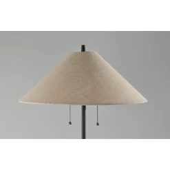 Palmer Walnut Floor Lamp Black - Adesso -Lighting Specialty Shop GUEST 27755b15 0238 4a06 80a2 30cc1a0df82f