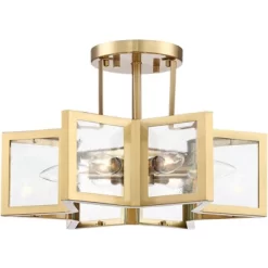 Possini Euro Design Casa Star Modern Ceiling Light Semi Flush Mount Fixture 16" Wide Warm Brass 6-Light Clear Glass For Bedroom Kitchen Living Room 11 Possini Euro Design Casa Star Modern Ceiling Light Semi Flush Mount Fixture 16" Wide Warm Brass 6-Light Clear Glass For Bedroom Kitchen Living Room -Lighting Specialty Shop GUEST 281e3c51 0dfc 428b bd45 c1cd5c0bcf24
