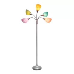 67" Contemporary Multi 5-Head Adjustable Gooseneck Floor Lamp With Shades - Simple Designs 11 67" Contemporary Multi 5-Head Adjustable Gooseneck Floor Lamp With Shades - Simple Designs -Lighting Specialty Shop GUEST 286f4ee0 482d 413f 8582 dc2ffa4c811d