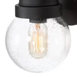 11" Metal/Glass Globe Outdoor Wall Lamp Black - LNC -Lighting Specialty Shop GUEST 2a83baf3 b20c 4afb b1ee 0cda4bc6b276