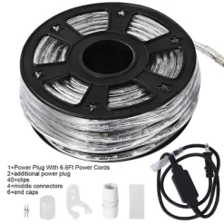 Costway 100' 2 Wire LED Rope Light Christmas Decorative Party In/Outdoor 110V Warm White 15 Costway 100' 2 Wire LED Rope Light Christmas Decorative Party In/Outdoor 110V Warm White -Lighting Specialty Shop GUEST 2be6f237 245e 4873 9a07 972db94e124e