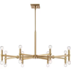 Possini Euro Design Marya Satin Brass Chandelier 37" Wide Modern 24-Light Fixture For Dining Room House Foyer Kitchen Island Entryway Bedroom Home -Lighting Specialty Shop GUEST 2c1c58fd e03f 4b05 a858 20a976417b18