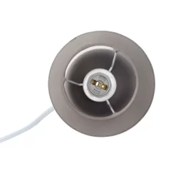 8.66" Petite Ceramic Orb Base Bedside Table Desk Lamp With Matching Tapered Drum Fabric Shade Gray - Creekwood Home 14 8.66" Petite Ceramic Orb Base Bedside Table Desk Lamp With Matching Tapered Drum Fabric Shade Gray - Creekwood Home -Lighting Specialty Shop GUEST 2d136125 50c7 46c3 8823 d8fda70c40fe