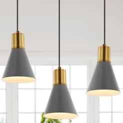 6" 1-Light Apollo Mid-Century Modern Iron LED Pendant - JONATHAN Y -Lighting Specialty Shop GUEST 2f364ee3 286b 43fc 8601 219f39c76c5b