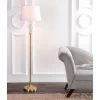 61" Crystal/Metal Harper Floor Lamp (Includes LED Light Bulb) Gold - JONATHAN Y