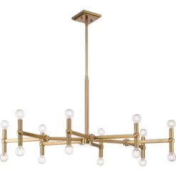 Possini Euro Design Marya Satin Brass Chandelier 37" Wide Modern 24-Light Fixture For Dining Room House Foyer Kitchen Island Entryway Bedroom Home -Lighting Specialty Shop GUEST 2f955cfa f368 4f1e 93ad 6a9e89d77666