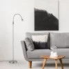 LED Prospect Floor Lamp Brushed Steel (Includes LED Light Bulb) - Adesso