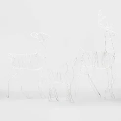 36in Deer Family Christmas LED Novelty Sculpture - Wondershop™