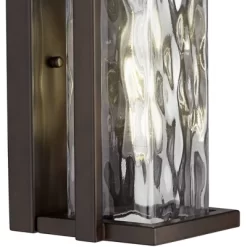 Possini Euro Design Winona Modern Outdoor Wall Light Fixture Bronze 16 1/4" Water Glass For Post Exterior Barn Deck House Porch Yard Posts Patio Home -Lighting Specialty Shop GUEST 31bc8ca9 5bed 41bb 9321 575099cad793