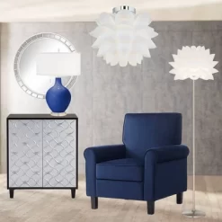 Possini Euro Design Modern Ceiling Light Semi Flush Mount Fixture 15 3/4" Wide White Flower For Bedroom Kitchen Living Room Hallway Bathroom House -Lighting Specialty Shop GUEST 348b0cfc 80eb 4182 8d2d 14f0211dfc88