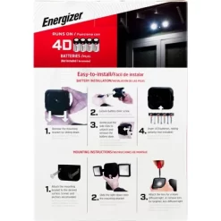 Energizer 600 Lumens Outdoor LED Motion Sensing Dual Head Security Outdoor Wall Light Black -Lighting Specialty Shop GUEST 37eb83b0 927b 43da 9880 99deac8fcea9