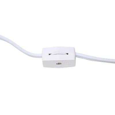 9.45" 2pk Petite Ceramic Oblong Bedside Table Desk Lamps With Matching Tapered Drum Shade Gray - Creekwood Home 2 9.45" 2pk Petite Ceramic Oblong Bedside Table Desk Lamps With Matching Tapered Drum Shade Gray - Creekwood Home - Image 2