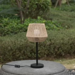 Vintiquewise Creative Paper Rope Lamp With Plug In Cord On/Off Switch For Bedroom, Living, Playroom And Entryway, Natural -Lighting Specialty Shop GUEST 3bc2ac82 353b 401f b2bf dcc2163a4631