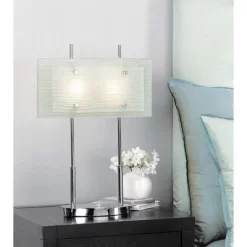 Possini Euro Design Charles Street Modern Desk Lamp 23" High Chrome Satin Nickel Frosted Slump Glass Shade For Bedroom Living Room Bedside Nightstand 13 Possini Euro Design Charles Street Modern Desk Lamp 23" High Chrome Satin Nickel Frosted Slump Glass Shade For Bedroom Living Room Bedside Nightstand -Lighting Specialty Shop GUEST 3bdf3030 61f4 4ddc a0cc 4536c4f46d6d